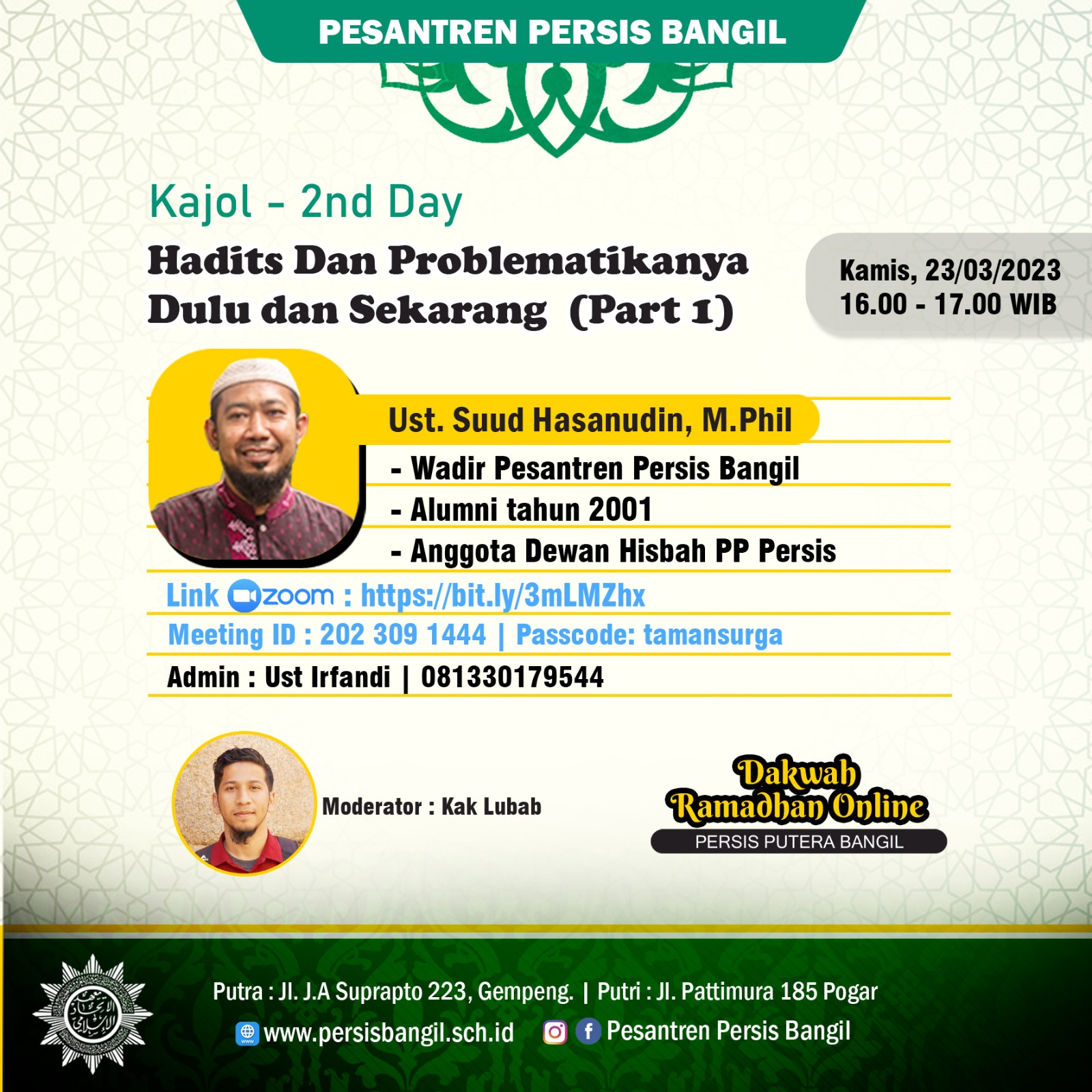 Hadits dan Problematikanya Dulu dan Sekarang